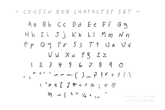 Cousin Bob in Display Fonts - product preview 3