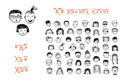 53 doodle faces