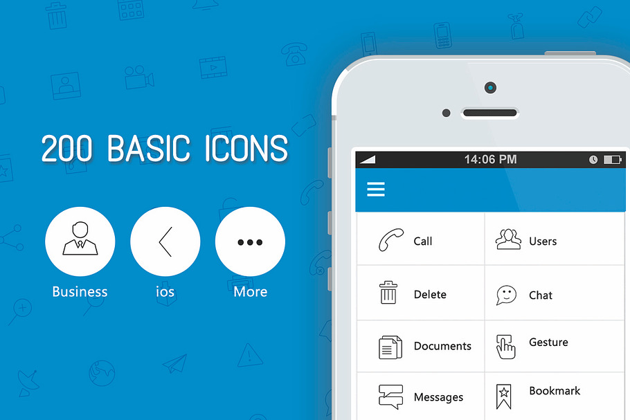 Stroke Icons (200) for web & mobile