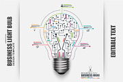 Business Light Bulb Infographic