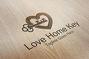 Love Home Key - Logo Template