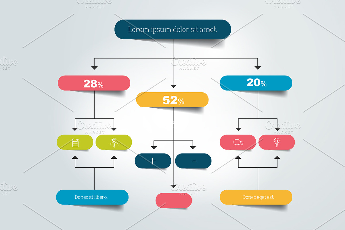 Infographics flowchart. in Objects - product preview 8