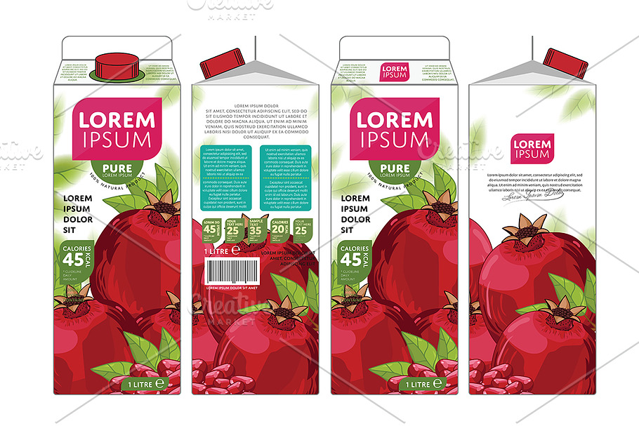 Packaging Design Pomegranate Juice