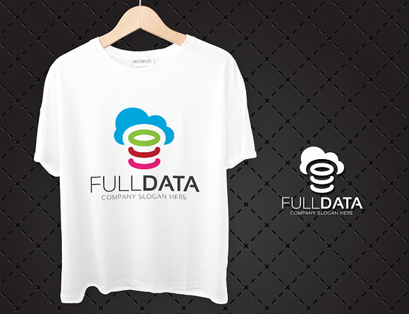Full Data Cloud Data Logo in Logo Templates - product preview 1