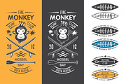 Fire Monkey surfing club emblem