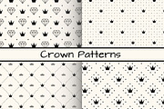 4 Monochrome Crown Patterns