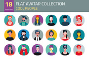 Flat Avatar Collection. Cool People