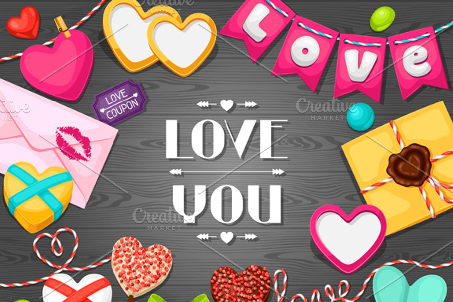Valentines Day greeting cards. in Card Templates - product preview 8
