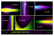 6 Vector Abstract Backgrounds
