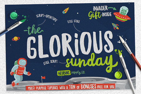 Glorious Sunday + Extras in Christmas Fonts - product preview 6