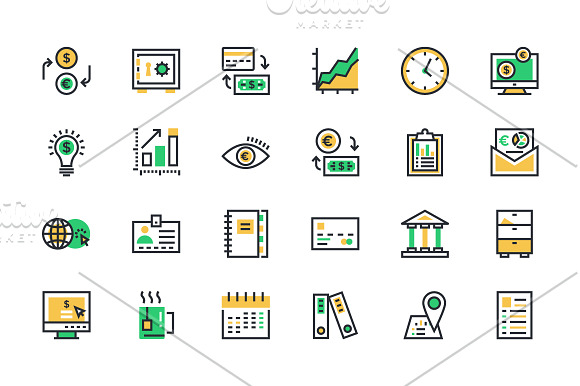 125 Business and Finance Icons in Graphics - product preview 1
