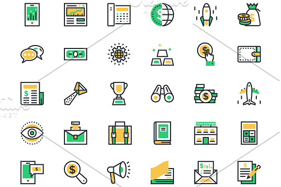 125 Business and Finance Icons in Graphics - product preview 2