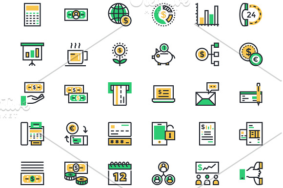 125 Business and Finance Icons in Graphics - product preview 3