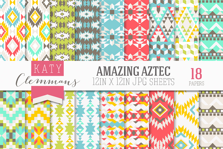 Amazing Aztec paper pack in Patterns - product preview 8