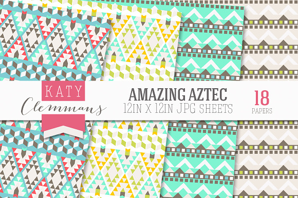 Amazing Aztec paper pack in Patterns - product preview 3