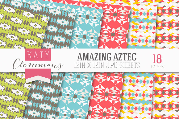 Amazing Aztec paper pack in Patterns - product preview 4