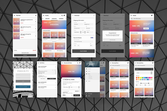 Proximity Android UI Kit in UI Kits and Libraries - product preview 3