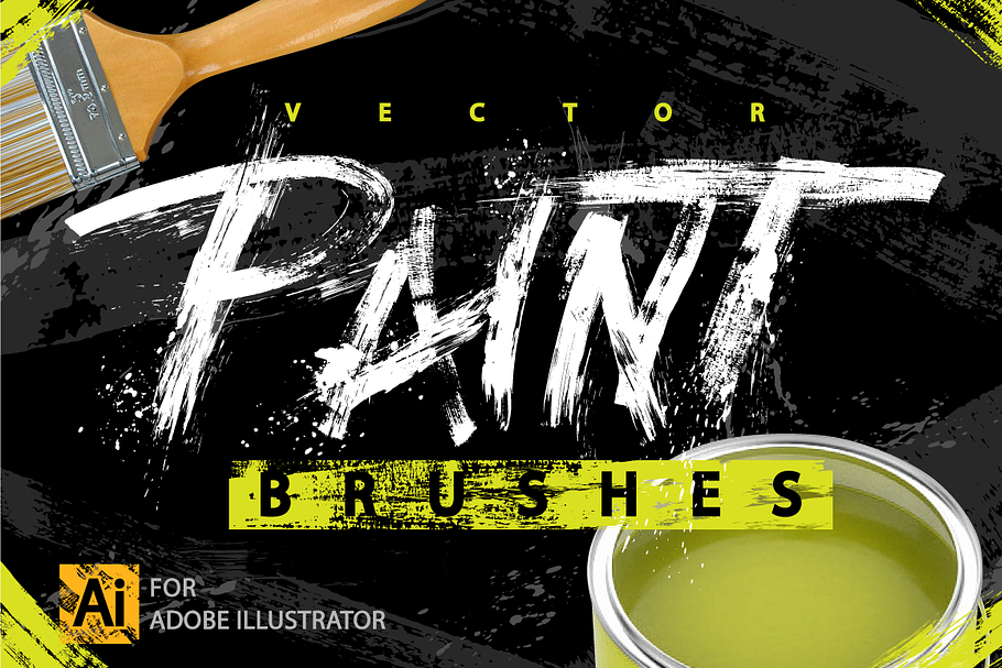 Handmade Paint Strokes & Splatters in Photoshop Brushes - product preview 8