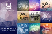 9 Digital Protection infographics