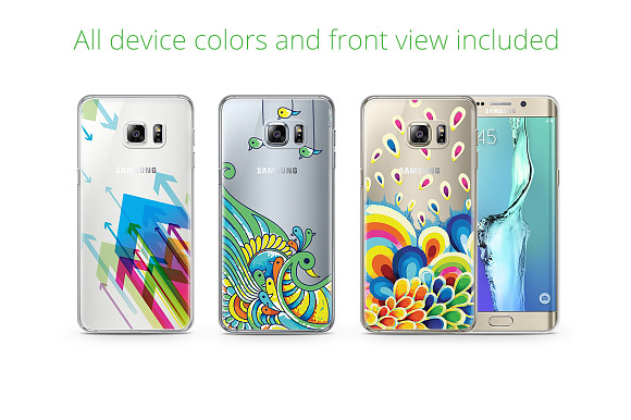 Galaxy S6 Edge+ TPU Case UV Print in Product Mockups - product preview 1