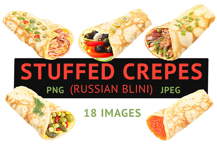 Stuffed Crepes (18 images)