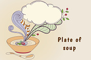 Plate of soup