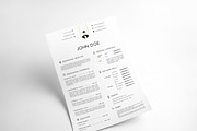 Clean and simple resume+cover letter