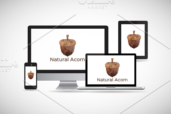 [68% off] Natural Acorn Logo in Logo Templates - product preview 2
