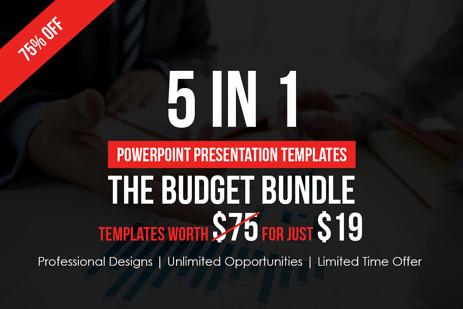 5 In 1 Budget Powerpoint Bundle in Presentation Templates - product preview 8