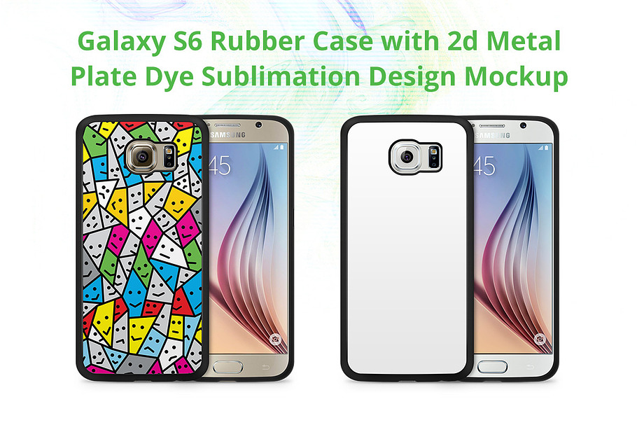Galaxy S6 2d Rubber Case Mock-up
