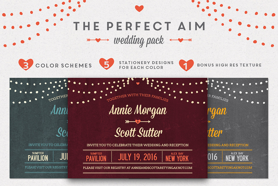 Perfect Aim Wedding Pack in Wedding Templates - product preview 8
