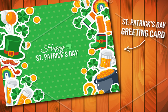 St. Patrick's Day Card in Illustrations - product preview 1