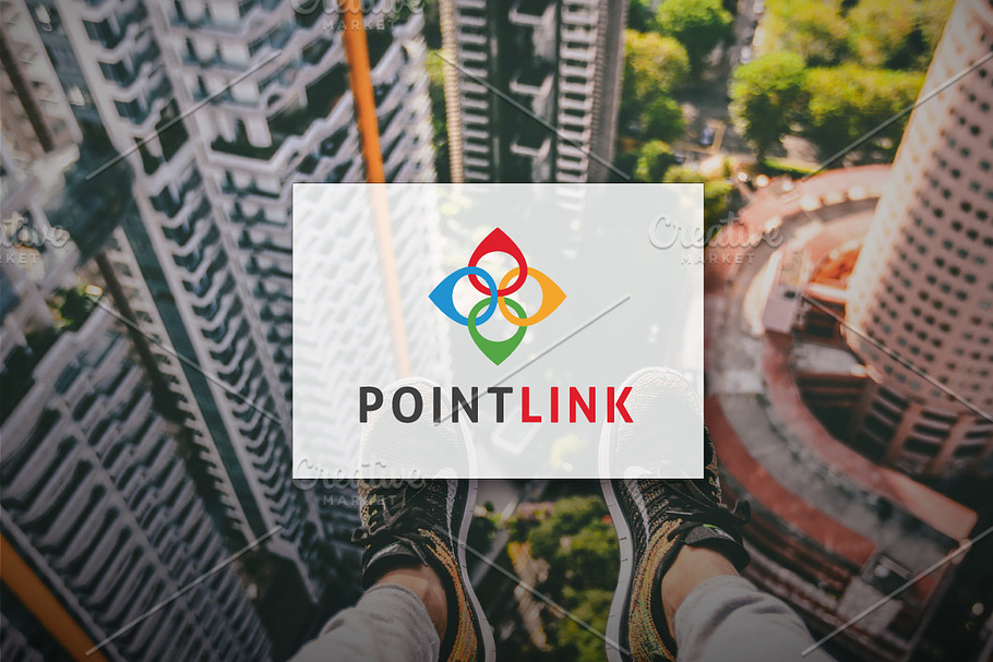[68% off] Point Link - Logo Design