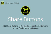 Share Buttons Adobe Muse Widget
