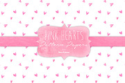 Pink Hearts Pattern Paper
