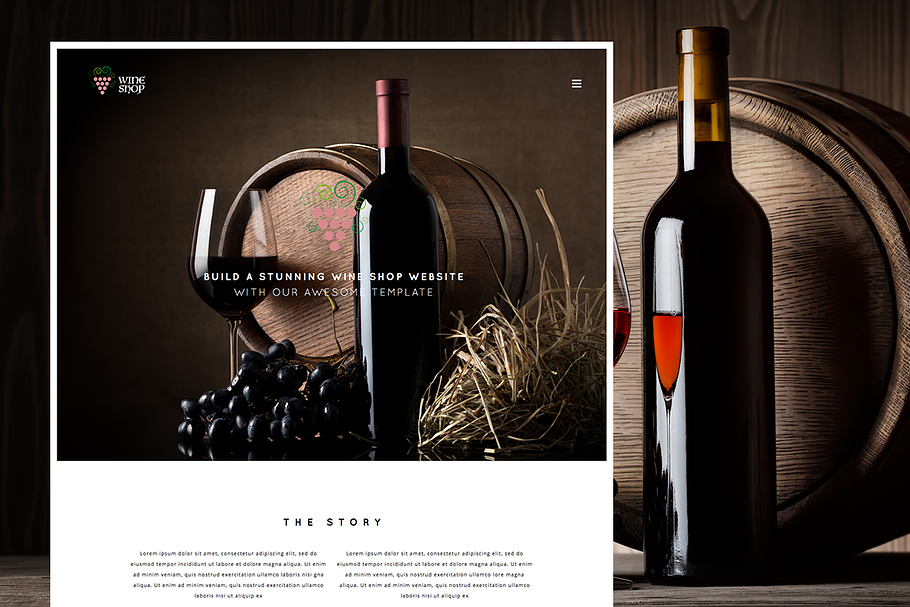Wine Shop Responsive Wine Template in HTML/CSS Themes - product preview 8