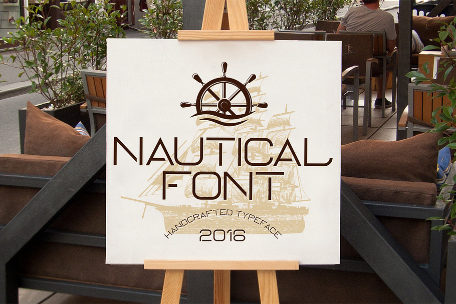 Nautical Typeface in Display Fonts - product preview 8