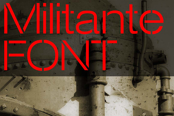 Militante Stencil Font in Military Fonts - product preview 2