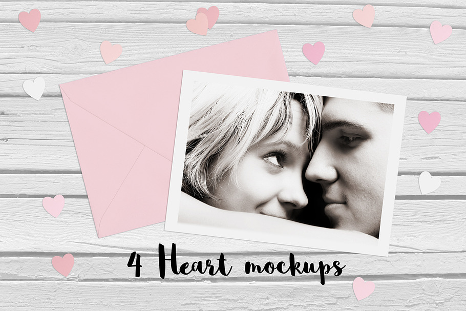 4 Heart mockups in Product Mockups - product preview 8