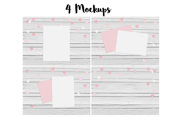 4 Heart mockups in Product Mockups - product preview 2