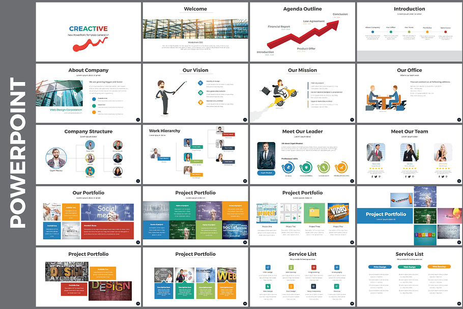 CreActive Presentation Template OFF in PowerPoint Templates - product preview 8