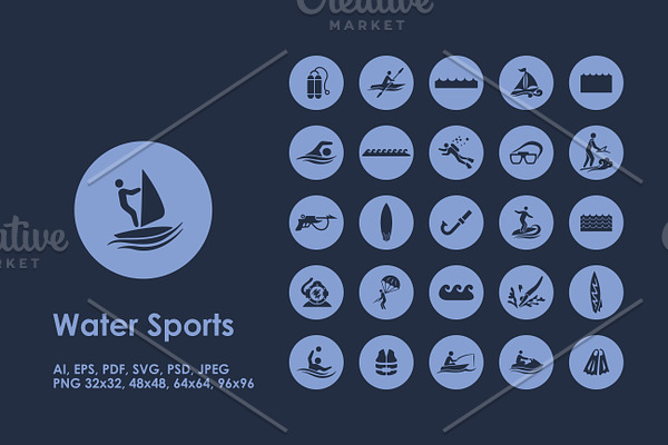 Water Sports icons