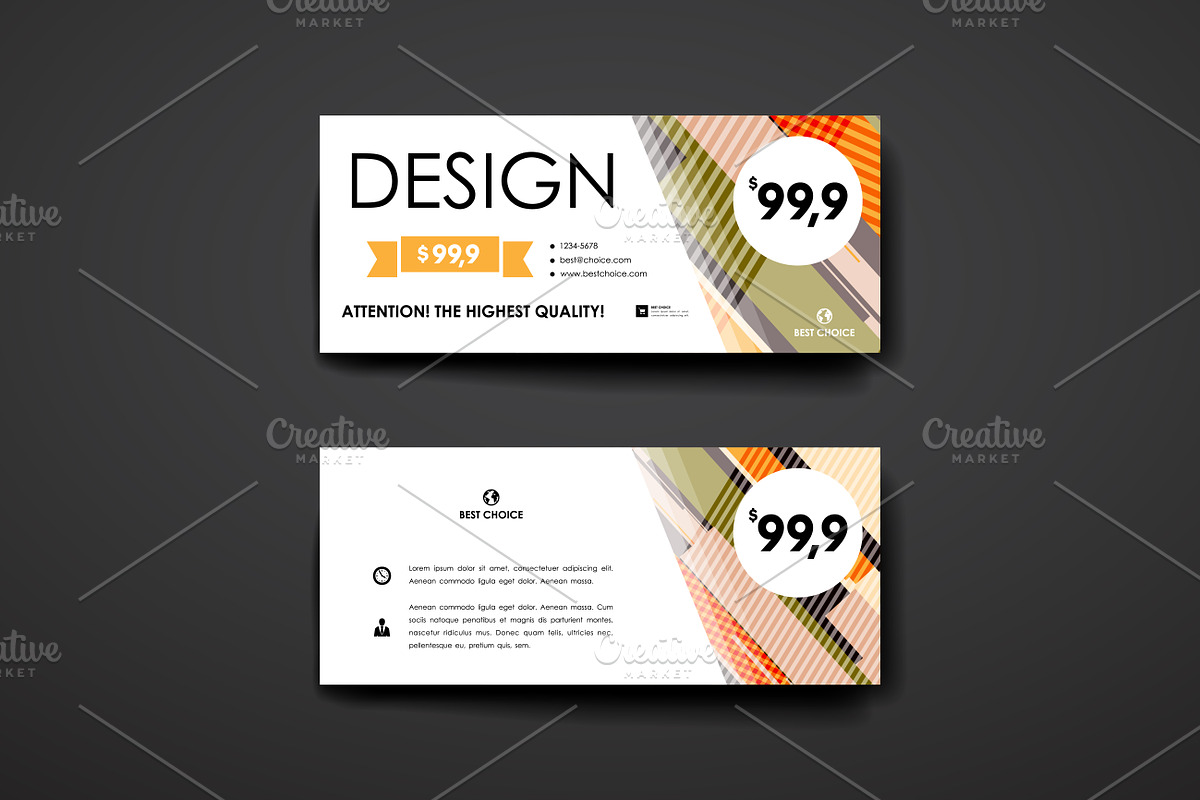 Banners in abstract style in Card Templates - product preview 8
