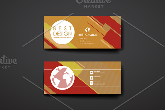 Banners in abstract style in Card Templates - product preview 1