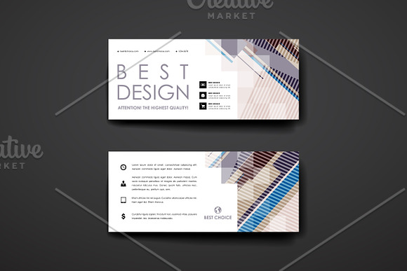 Banners in abstract style in Card Templates - product preview 2