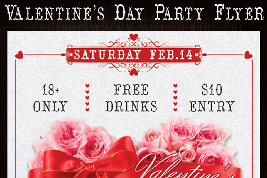 Valentine's Day Party Flyer in Flyer Templates - product preview 8