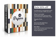 48 Seamless Paper Patterns Bundle
