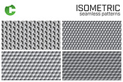 Isometric - seamless patterns