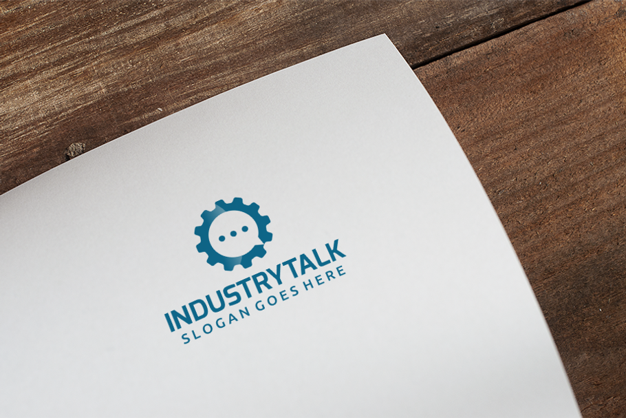 Gear Chat Logo in Logo Templates - product preview 8