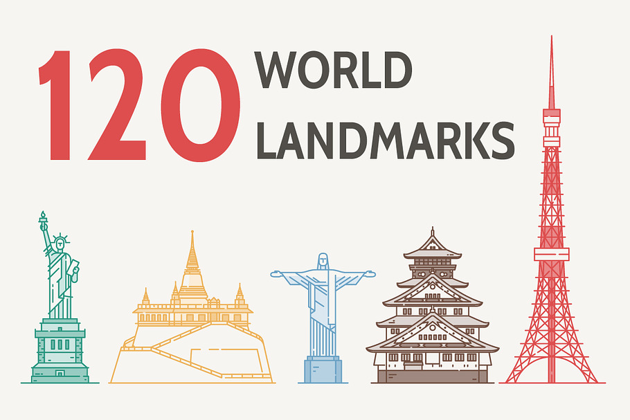 World's Famous Landmarks in Illustrations - product preview 8